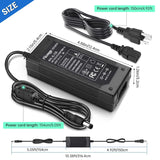 Facmogu 3 Prong DC 12V 3A 36W AC to DC Power Adapter, Desktop Adpater
