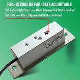 UHPPOTE Électroserrure Fail-Secure/Fail-Safe Ajustable 12V