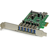 StarTech.com 7 Port PCI Express USB 3.0 Card - Standard & Low-Profile