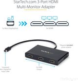 Startech.Com MSTMDP123HD Mini DisplayPort to HDMI Multi Monitor Splitt