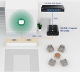 TRENDnet Injecteur PoE++ 10G, TPE-318GI, Convertit un port non-PoE en port PoE