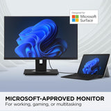 ViewSonic VG245 24 Inch IPS 1080p Monitor Designed for Surface with Ad