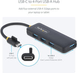 StarTech.com 4-Port USB-C Hub, USB 3.0 (5Gbps), USB-C to 4X USB-A, Bus