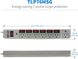 Eco Green Surge Protector Switched 7 Outlet Conserve Energy (TLP76MSG)