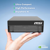 MSI EdgeXpert AI Supercomputer Desktop, ARM CPU, NVIDIA GB10 Grace Bla