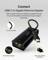 Adaptateur USB Type C (USB-C) vers Gigabit Ethernet Belkin
