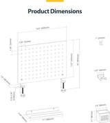 StarTech.com Clamp-On Pegboard with Accessories, 16.5 x 12.5in, Steel