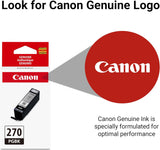 Canon Genuine Canon PGI-270 Ink Cartridge, Black Pigment Black Standar