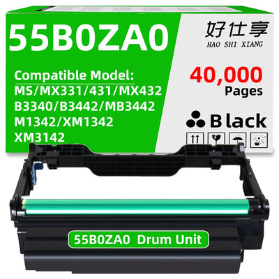 55B0ZA0 Imaging Unit Drum Unit Replacement for Lexmark MS331 MS431 MX3