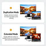 Câble DisplayPort vers HDMI 4K, 6pi Adaptateur DP vers HDMI Mâle Vidéo UHD 4K@