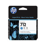 HP 712 Cyan 29-ml Genuine Ink Cartridge (3ED67A) for DesignJet T650, T