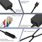 100W USB C Laptop Car Charger Compatible with Dell Latitude/XPS/Precis