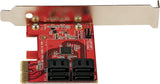 StarTech 4-Port SATA III 6Gbps PCIe Card, Non-RAID (4P6G-PCIE-SATA-CAR