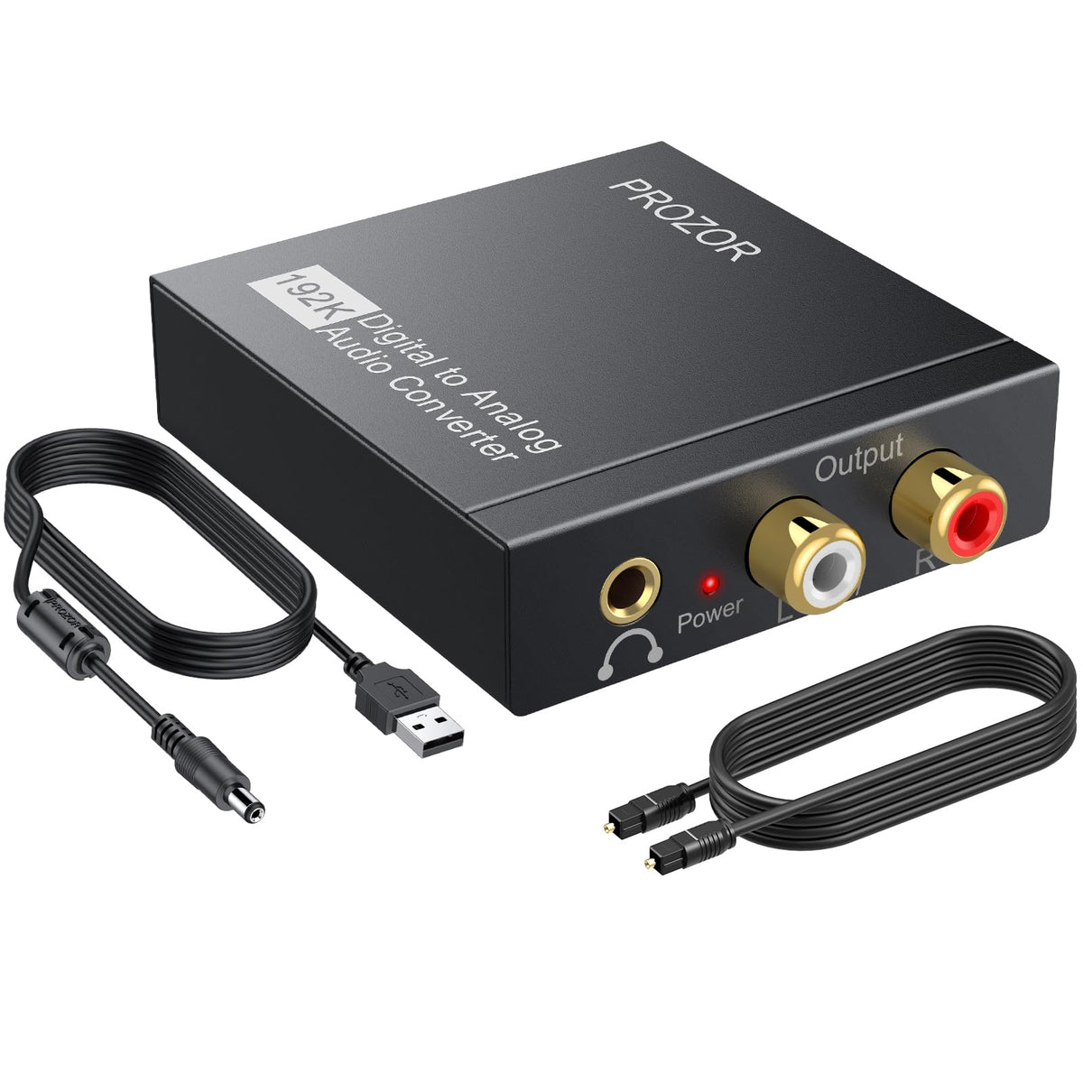 PROZOR 192KHz Digital to Analog Audio Converter DAC Digital Optical to