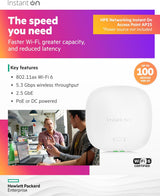 HPE Networking Instant On Access Point AP25 4x4 WiFi 6 Indoor Wireless