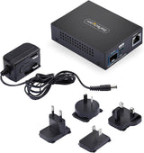 StarTech 10GbE Open SFP+ Fiber Media Converter, Standalone 10 Gigabit
