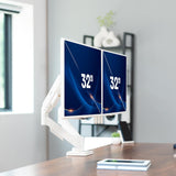 VIVO Support double pour moniteur, bras entièrement ajustables pour écrans de 17 à 32 po