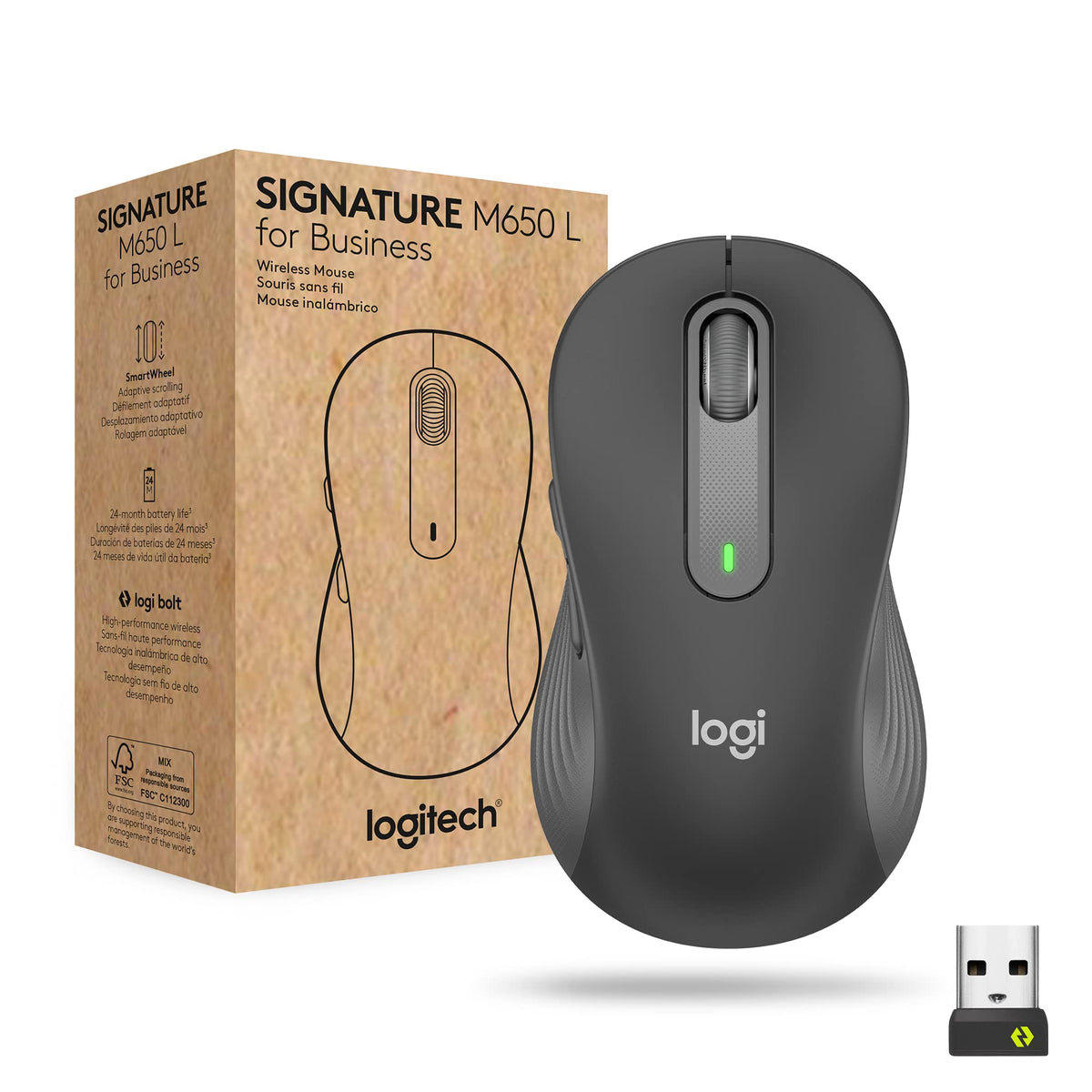 Logitech Signature M650L for Business Graphite Multi