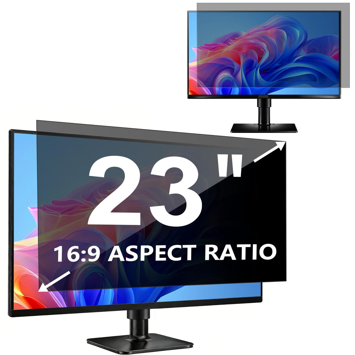 23 Inch Computer Privacy Screen Filter for 16:9 Widescreen Monitor, Re