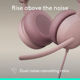 Logitech Zone Wired 2 for Business - Noise-Canceling Headset with Adap