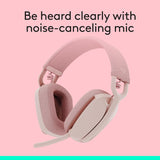 Logitech Zone Vibe 100 Lightweight Wireless Over Ear Headphones with N