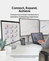 Belkin USB-C Hub, 11-in-1 Pro GaN Dock 150W, Multi-Port Docking Statio