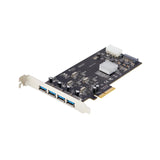 Carte PCIe USB 4 ports StarTech.com, USB 3.2 5 Gbit/s, carte PCI Express avec