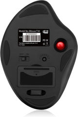 Adesso T30 Wireless Ergonomic Finger Trackball Mouse, Thumb Trackball