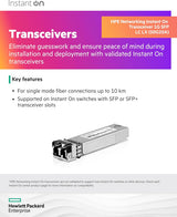 HPE NW ION 1G LX SFP LC 10km S