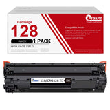 128 Toner Cartridge Black 1 Pack Replacement for Canon 128 CRG128 Tone