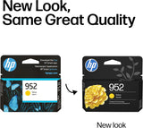 Original HP 952 Yellow Ink Cartridge, Works with HP OfficeJet 8702, H