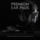 Logitech G Pro X Wired Gaming Headset: Blue VO!CE Detachable Boom Mic,