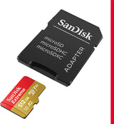 Carte mémoire microSDXC extrême SanDisk 512GB UHS-I avec adaptateur - C10,