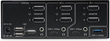 StarTech.com Commutateur KVM DisplayPort 1.4 double écran à 2 ports, 8K 60 Hz /