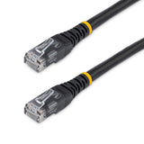 10PK 6FT CAT6 Black Molded 24AWG RJ45 Patch Cable Copper WIRE