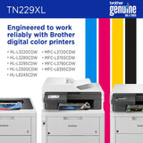 Brother Original TN229XLY High-Yield Yellow Toner Cartridge, Higher Yi