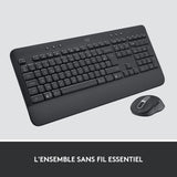 Logitech Signature MK650 for Business, Souris et Clavier sans fil, Log
