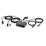 StarTech.com 2-Port Hybrid USB-C DisplayPort Cable KVM Switch, 4K 60Hz