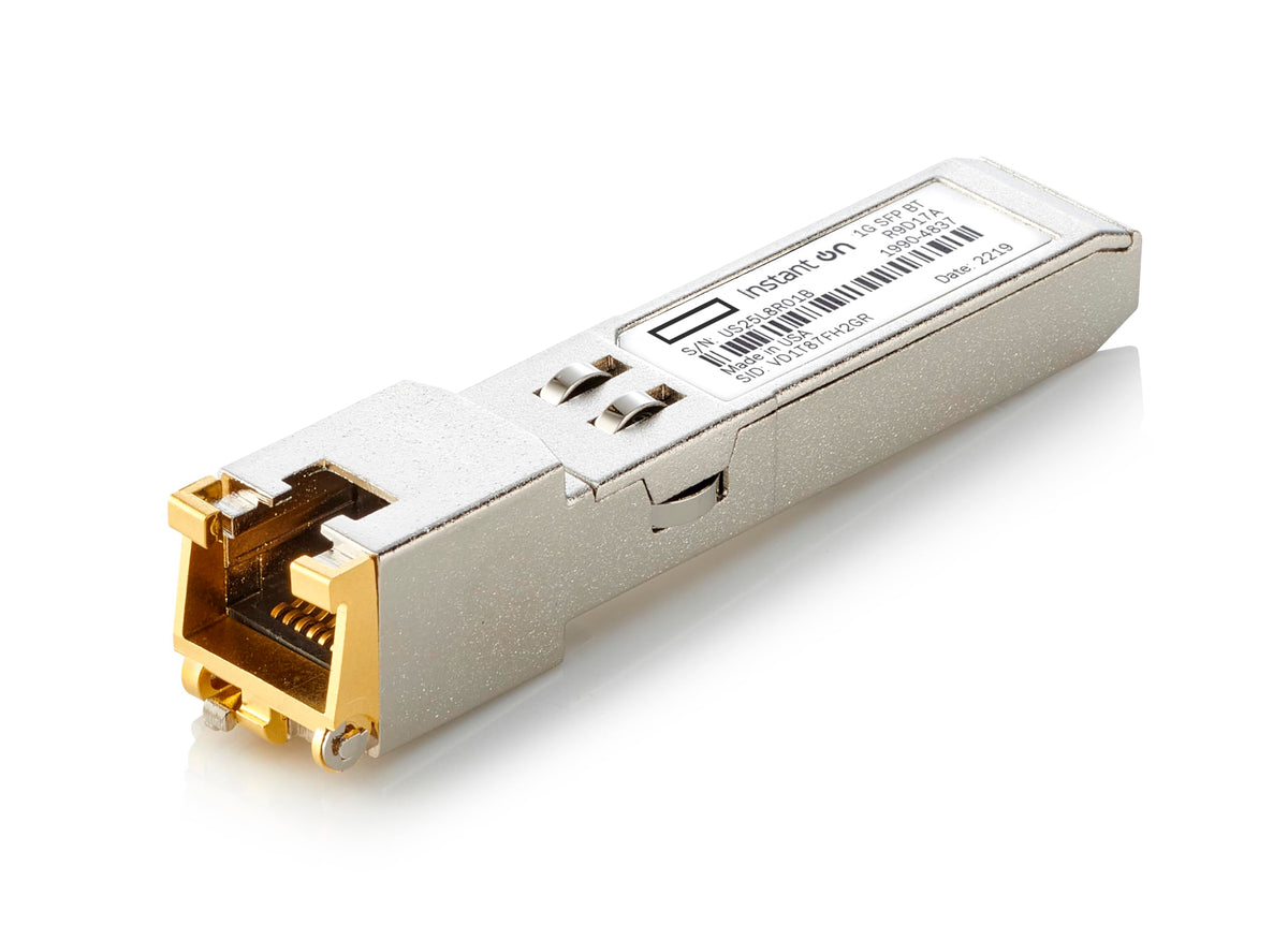 HPE Networking Instant On 1G SFP RJ45 Transceiver for Copper Ethernet