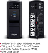CyberPower CP850PFCLCD PFC Sinewave UPS Battery Backup and Surge Prote