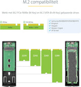 StarTech.com USB-C 10Gbps to M.2 NVMe or SATA SSD Enclosure - Tool-Fre