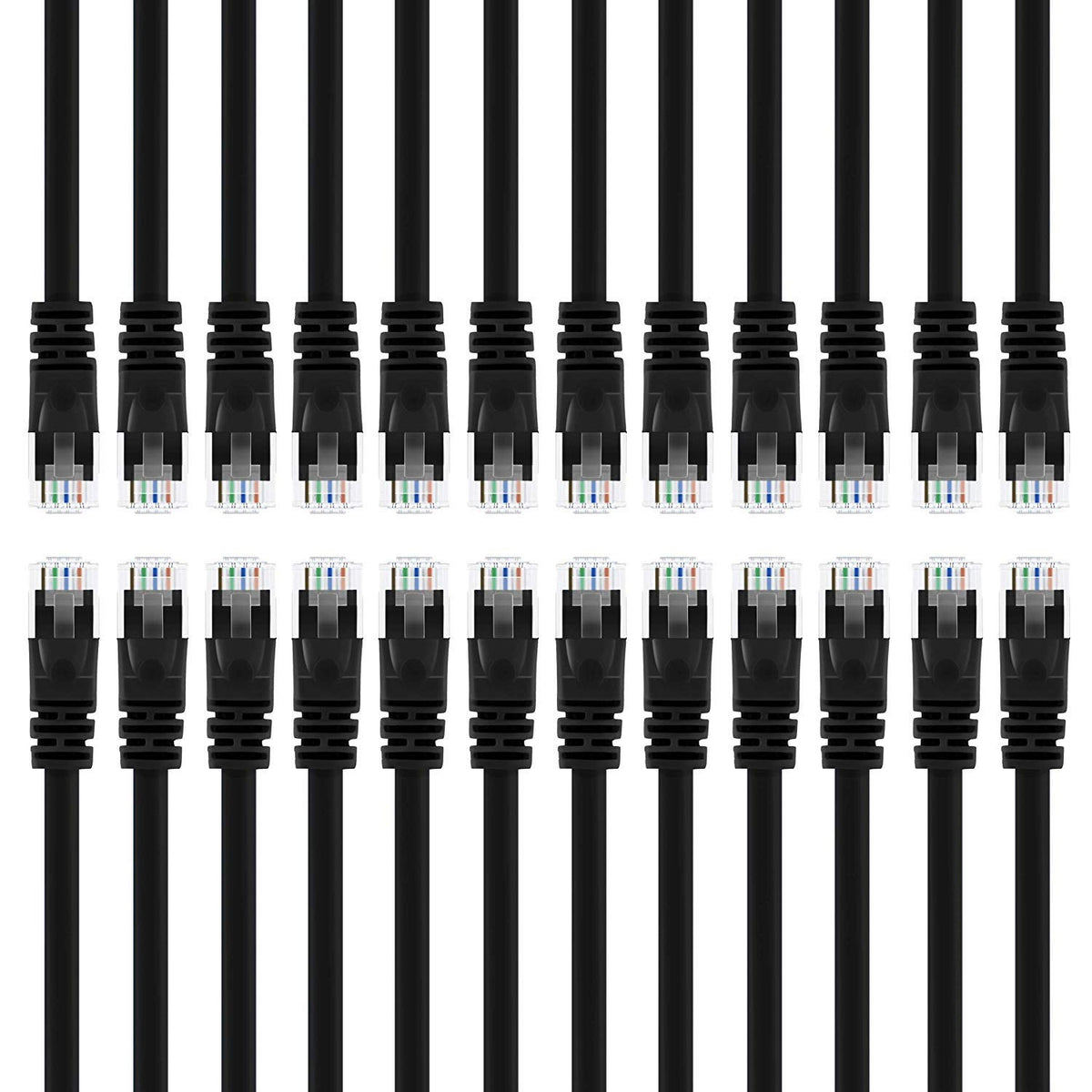 50 FT BLACK CAT5E SNAGLESS PATCH CABLE