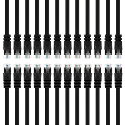 50 FT BLACK CAT5E SNAGLESS PATCH CABLE
