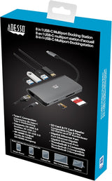 Station d'accueil multiport Adesso 8 en 1 USB-C