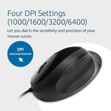 Kensington Pro Fit Souris Ergonomique Filaire Noire