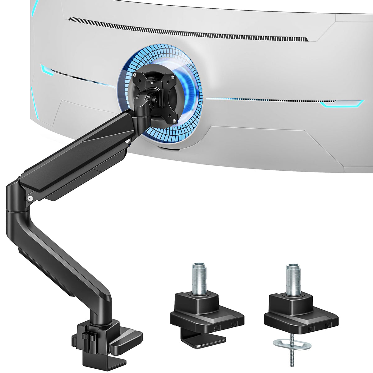DESK MOUNT QUAD MONITOR ARM VESA 27 INCH