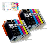 12-Pack PGI-250XL CLI-251XL Ink Cartridge Replacement for Canon 250 25