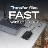 Disque dur externe portable Seagate de 4 To – USB 3.0 pour PC, Mac, Xb