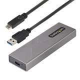 StarTech.com USB-C 10Gbps to M.2 NVMe or SATA SSD Enclosure - Tool-Fre