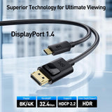 9.8FT USB C TO DISPLAYPORT 1.2 CABLE 4K